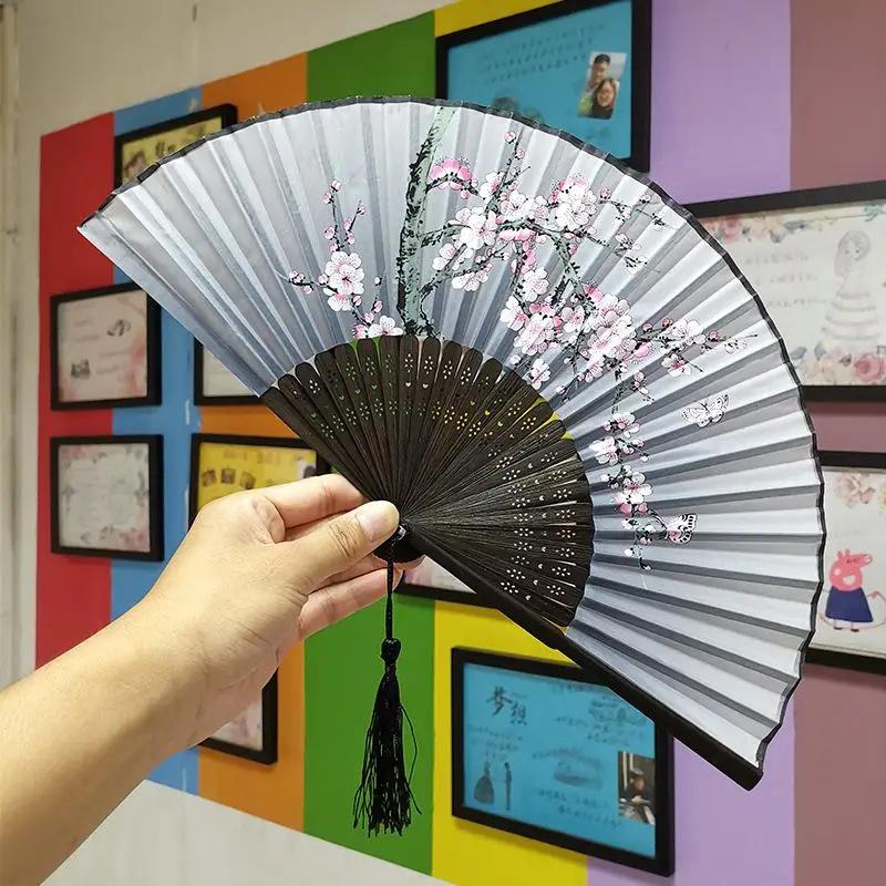 Usb Handheld Mini Fan Foldable Portable Camping Electric Fans 5 Speed Usb Rechargeable Fan With Phone Stand And Display Screen