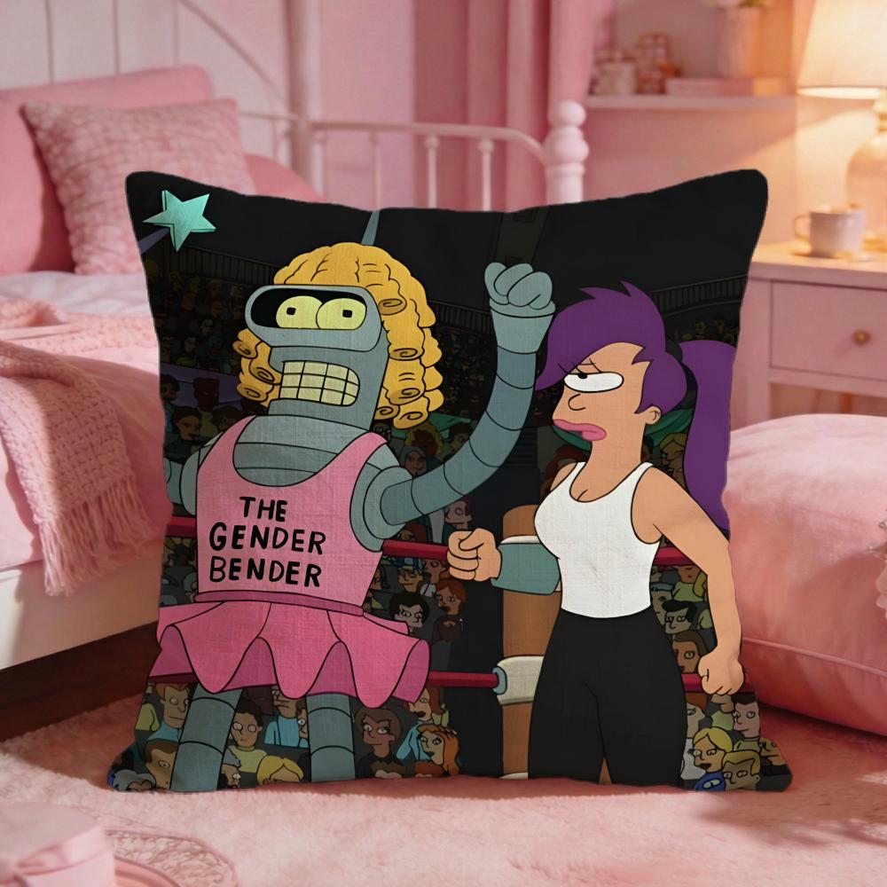 FFuturamas Classic Anime Cushion Cover Premium Comfort Reversible Pillow Cove Two In One Design For Any Room Car Interior