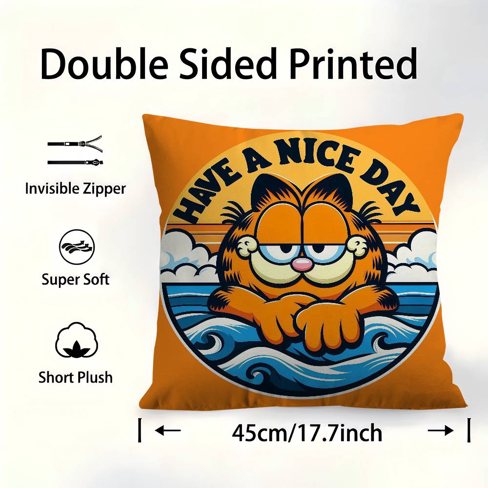 Cute Cat-G-Garfields Cushion Cover Pillow Cover Decor Pillowcase Printed Cushion Case For Couch