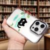 Черный кот в луже с лягушками Прозрачный чехол для телефона для IPhone 14 15 16 13 12 11 Pro Max 12 XS Max Защита от царапин Мягкий чехол