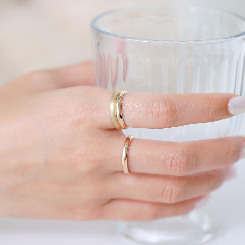 Mcel 14K Celebrity Volume Layered Ring