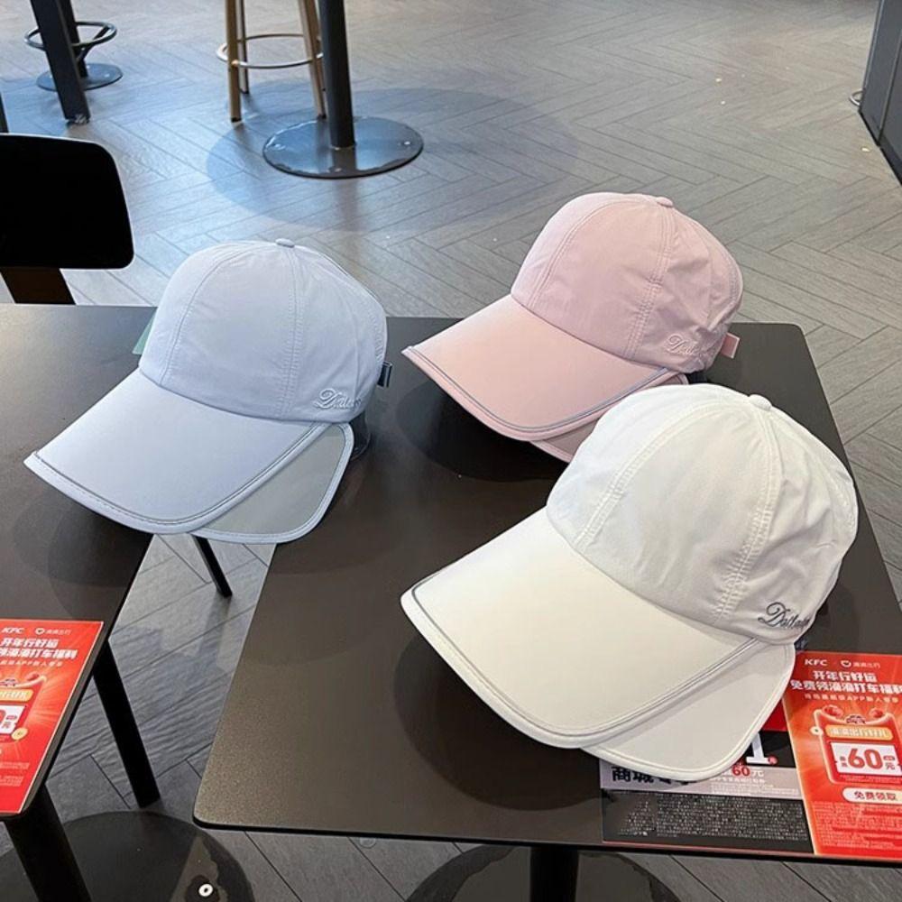 Широкополая выдвижная шляпа от солнца с защитой от ультрафиолета, дышащая солнцезащитная бейсболка для женщин