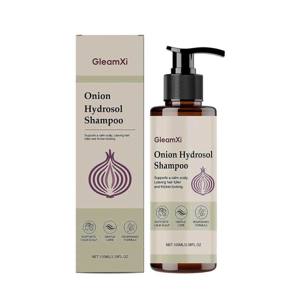 Limited time!!Gleamxi Onion Shampoo Cleansing Smooth Hair Daily Gentle Gloss Hair Lightweight Fluffy Care