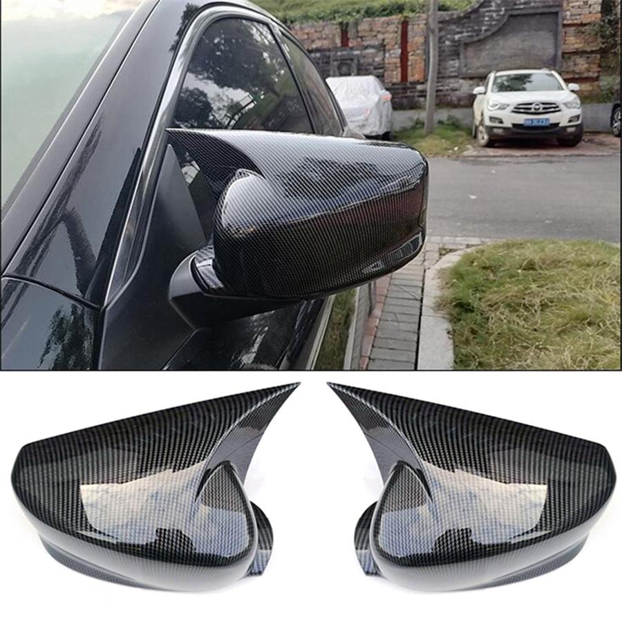 Для Honda Accord 2013-2018 Накладка на боковое зеркало заднего вида в стиле карбонового волокна, рога быка