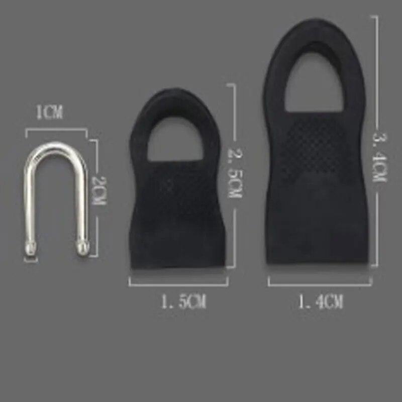 8pcs Replacement Zipper Head Tool-free Removable Zipper Puller for Luggage Schoolbag End Fit Rope Tag Clothing Zip Fixer Broken
