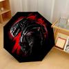 Predator Windproof Auto 8 Rib Folding Umbrella Portable Outdoor Parasol