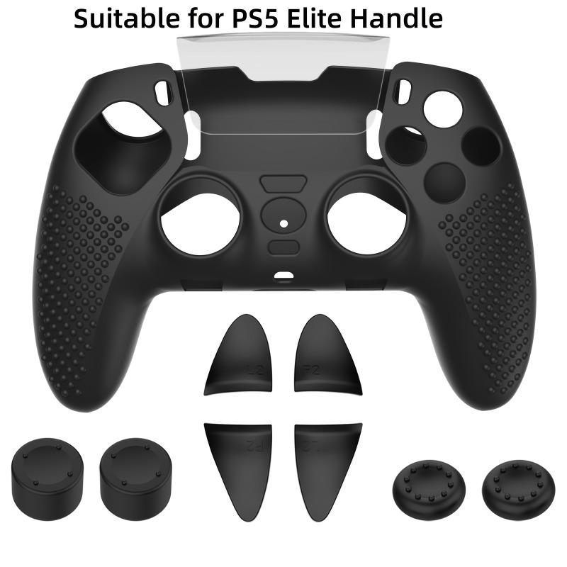 1 шт. Силиконовый защитный чехол для ручки PS5 разработан с волнообразной точкой противоскольжения и легкой конструкцией для адаптации к PS5