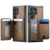 Leather Phone Case for Samsung Galaxy S26 Ultra S25 Edge S24 Plus S23 FE S22 S21 S20 Note20 Detachable Magnetic Card Slot Wallet