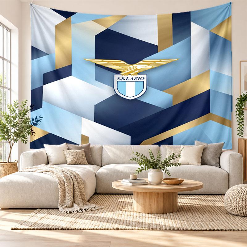 Lazio FC Wall Tapestry, Soft Fabric Wall Hanging, Decorative Backdrop For Bedroom Home Wall Art