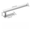 Xiaomi Stainless Steel Paper Towel Holder Self Adhesive or Drilling Toilet Paper Holder Easy To Install for Kitchen, Bathroom, Sink