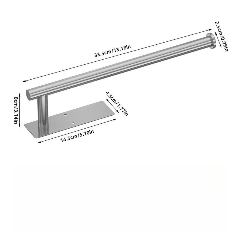 Xiaomi Stainless Steel Paper Towel Holder Self Adhesive or Drilling Toilet Paper Holder Easy To Install for Kitchen, Bathroom, Sink