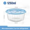 Disposable PP Plastic Round Food Container with Lid Transparent Takeout Bowl