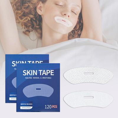 120 шт. антихраповый пластырь для тренировки дыхания носа, не наносящий вреда коже, наклейка для облегчения храпа, рот