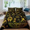 Egypt Pharaoh Duvet Cover Set Egypt Tribal Pattern Bedding Set Pyramid Sphinx Printed Comforter Cover with Zipper 2/3 Pcs Set