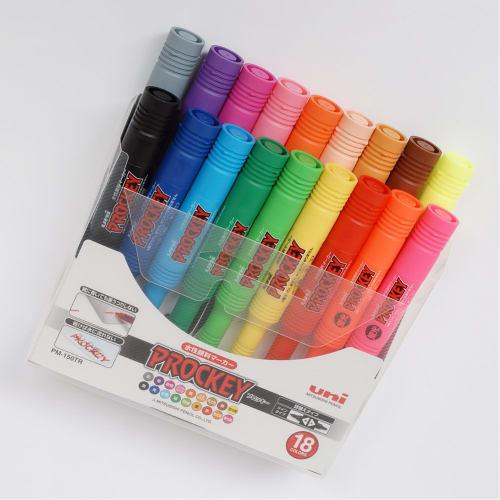 Mitsubishi Pencil water-based pen Plocky Twin 18 colors PM150TR18CN