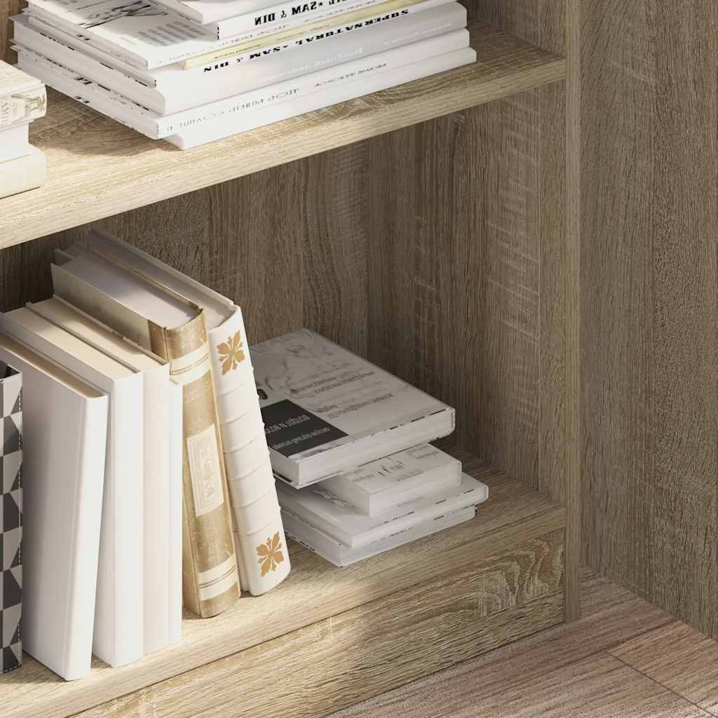 Bookshelf Sonoma Oak 80 x 24 x 109 cm Particleboard