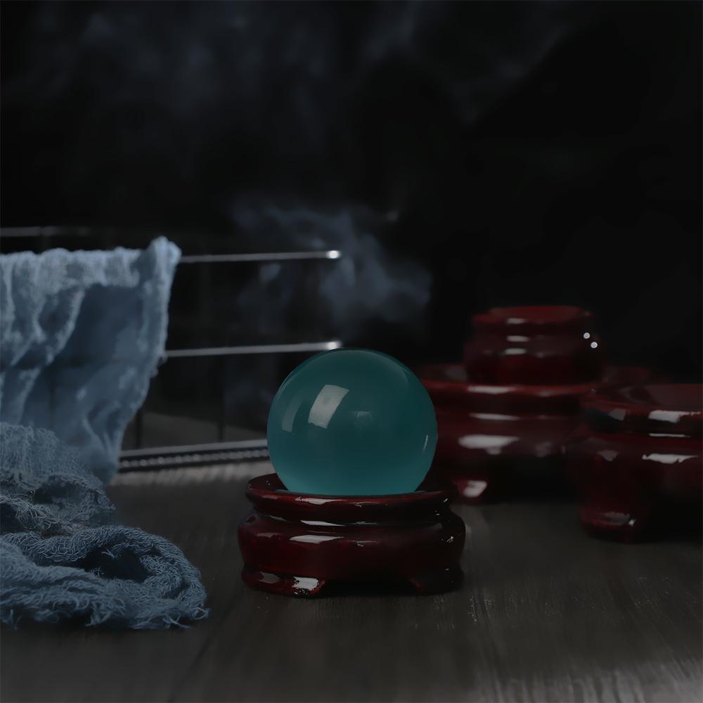 Desktop Ornament Fixed Seat Wood Holder Statue Pedestal Miniature Display Stand Crystal Ball Base