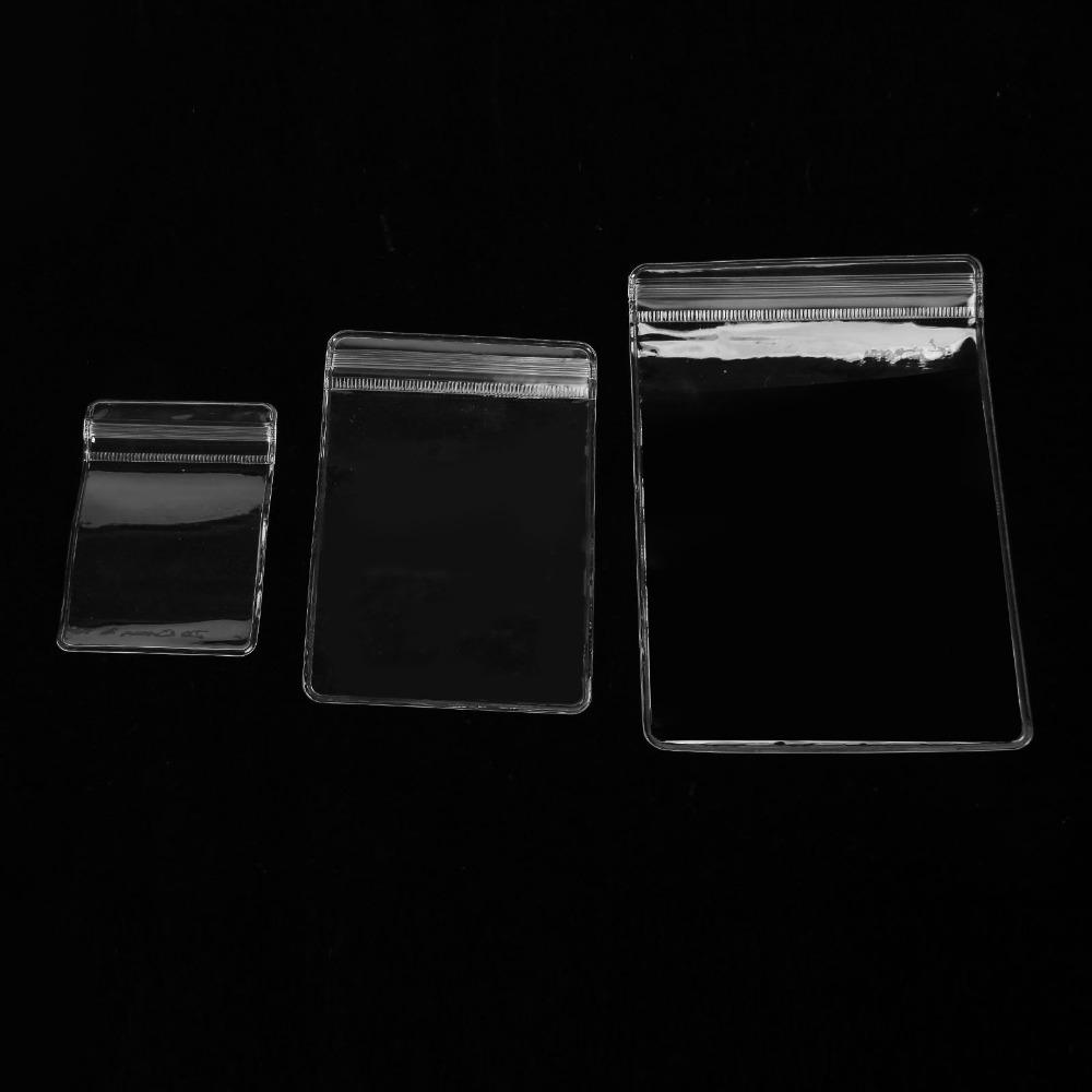 120pcs Clear PVC Jewelry Bags Thickened Jewelry Ziplock Bags Anti Tarnish Jewelry Bags Necklaces