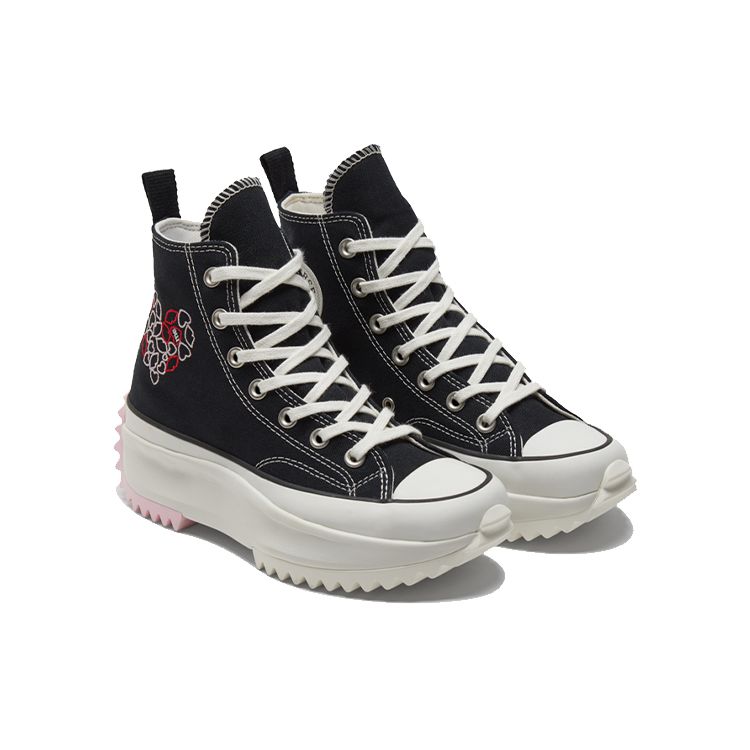 Converse Кроссовки унисекс Run Star Hike High Valentines With Love черный, розовый, красный A01598C
