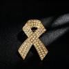 Эмалированная брошь-лента ко Всемирному дню борьбы со СПИДом - Значок осведомленности о ВИЧ