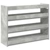 Shoe Rack Concrete Grey 80 x 25 x 62 cm Particleboard