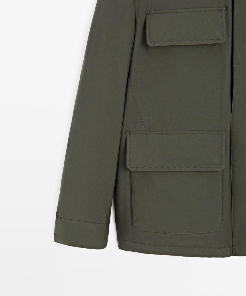 Massimo Dutti Водонепроницаемая стеганая куртка Детали карманов
