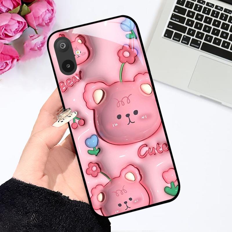 Роскошный чехол из закаленного стекла для Samsung A06 A16, жесткий чехол-крышка из ПК-стекла для Samsung Galaxy M06 F06 M16 F16, противоударные чехлы