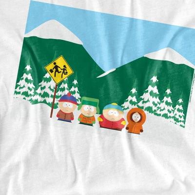 South Park Унисекс Взрослая футболка "Автобусная остановка"