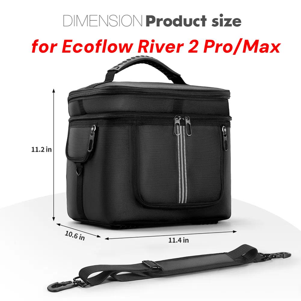 Сумка для переноски для портативной электростанции Ecoflow River 2 Pro/Max, сумка для хранения, водонепроницаемая для Ecoflow River 3/3 Plus