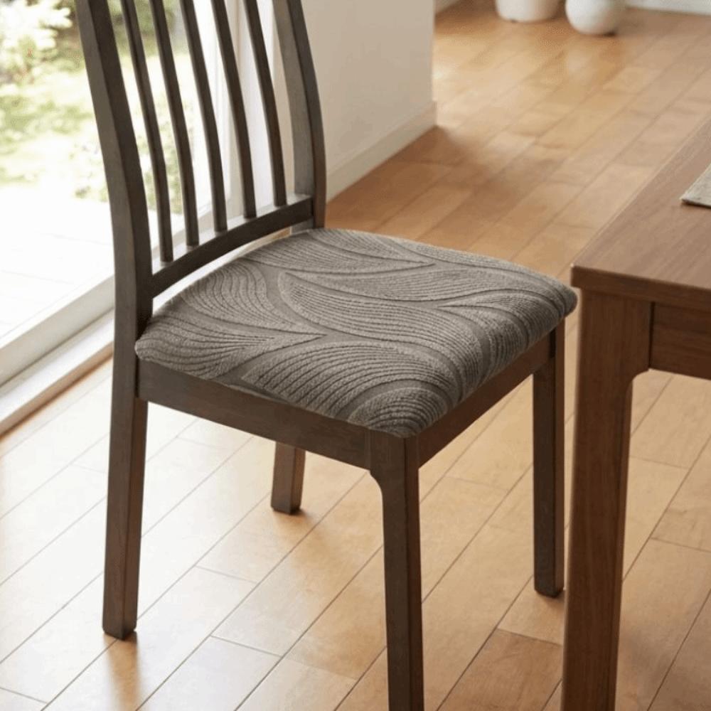 Solid Color Stretch Chair Seat Cover Anti-Slip Chair Slipcover Jacquard Chair Cushion Cover Hotel
