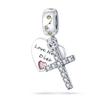 925 Silver Valentine's Day Love Pink Series Beads Suitable For Pan Bracelet Diy Anniversary Jewelry Gift