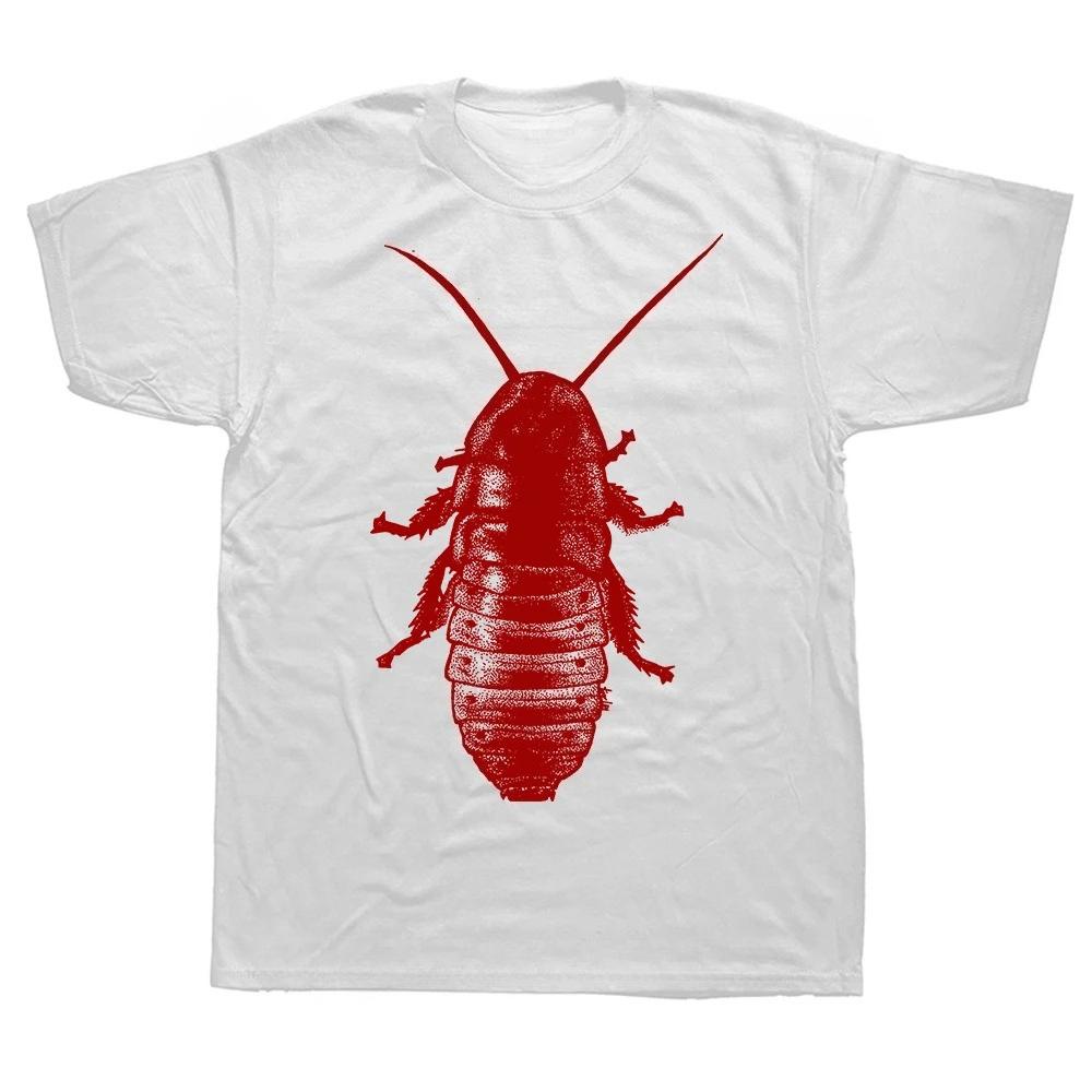 Womens Shortsleeved Tshirt Street Style Summery and Humorous Printed with A Cockroach Pattern Perfect As A Birthday Gift