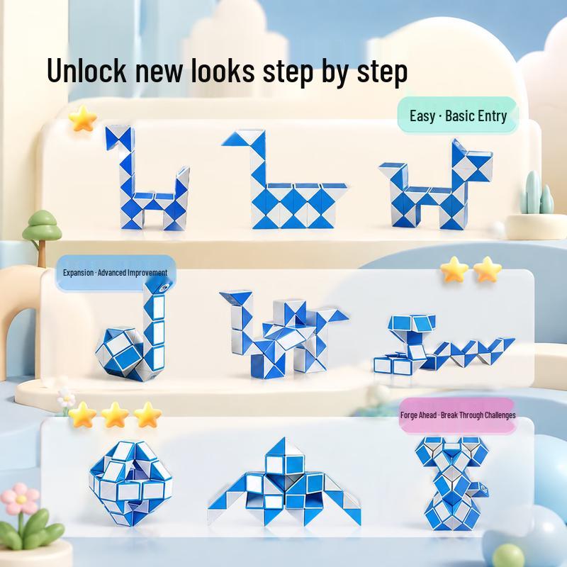 Qiyi Magic Ruler Transformable Snake Puzzle