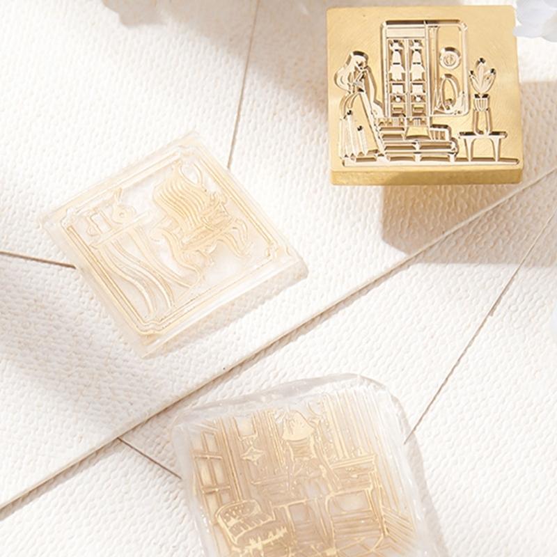 Bear Wax Seal Stamp Brass Animal Series Sealing Wax Stamp for DIY Envelope Wedding Birthday Invitation Card Scrapbooking