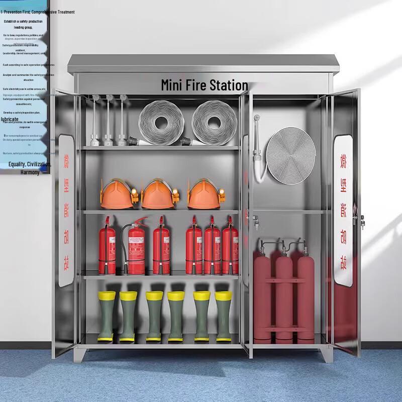 Jun Shi Stainless Steel Fire and Emergency Supplies Cabinet