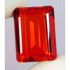 Stunning Red Orange Mexican Opal Natural Emerald Cut 70+ Ct Certified Gemstone