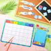 90 Pcs Sea Calendar Bulletin Board Set Pocket Chart Seasons Weather Chart Ocean Theme Classroom Decor Monthly Calendar for School Classroom Home