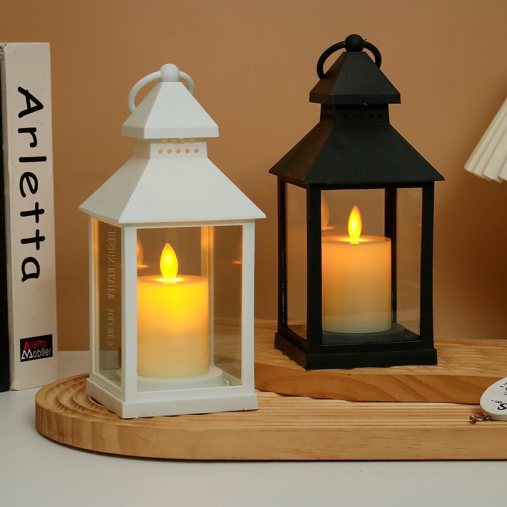 Portable LED Candle Lamps Camping Horse Tent Lanterns Outdoor Garden Desk Holiday Atmosphere Retro Night Light Decorative Lamps