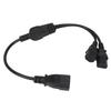UPS Server C14 To 2 C13 Power Cord C14 To 2 C13 Y Splitter Adapter Extension Power Cable Cord for
