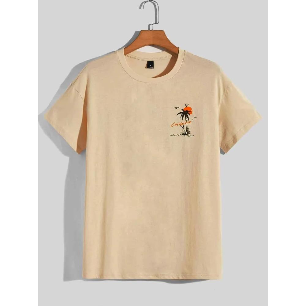 Лето Set Off Again Adventure California Мужская футболка хлопковая свободная футболка модная толстовка свободные летние топы