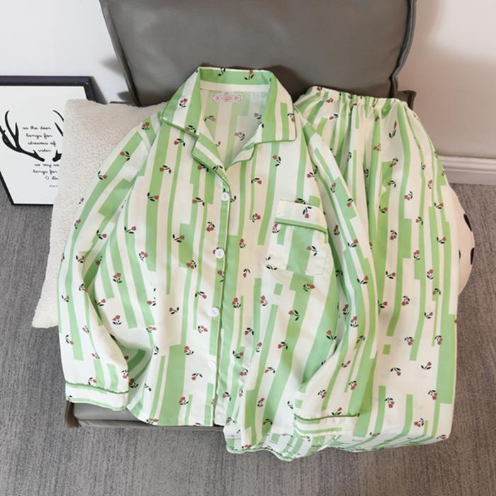 Милый кавайный комплект из двух частей с принтом «звезда, собака, письмо», Y2K, милая повседневная домашняя одежда, женская пижама, новая осенняя пижама с V-образным вырезом для женщин