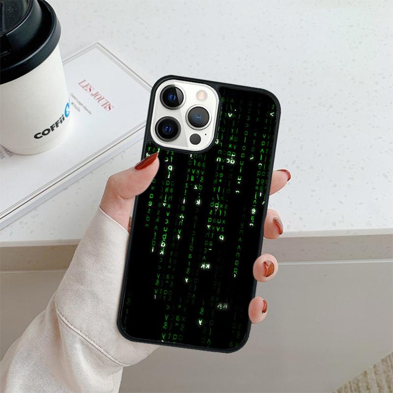 Чехол для телефона с изображением хакерского компьютерного кода Для iPhone 16 15 14 plus XR XS 11 12 13 pro max Защитный чехол coque