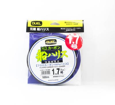 Yo Zuri Duel Fune Leader Флюорокарбон 100м Размер 1.7 7lb H1720 (4929)