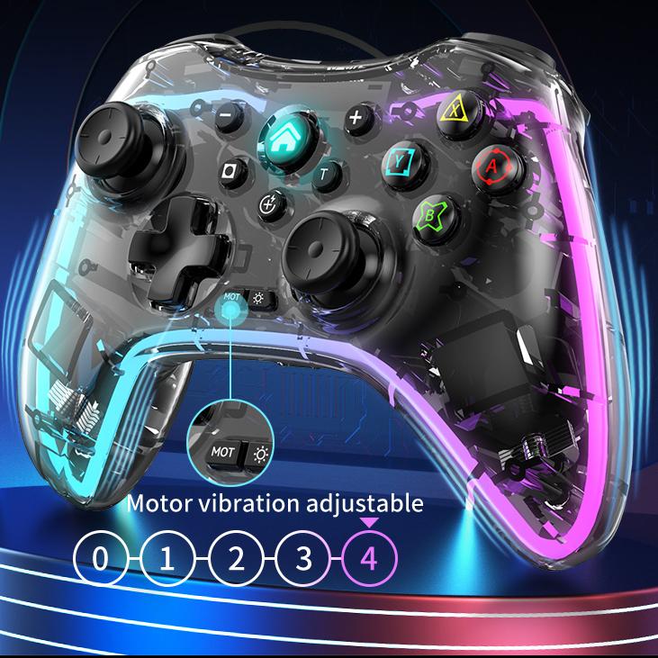 Геймпады для видеоигр, беспроводной контроллер RGB Pro, совместимый с Nintendo Switch/Switch Lite/Switch OLED/Android/IOS/Windows PC/Mobile