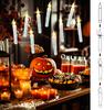 12Pcs Floating Remote Candles with Magic Wand Flickering Warm Light LED Flameless Candle Taper Candles Christmas Halloween Party