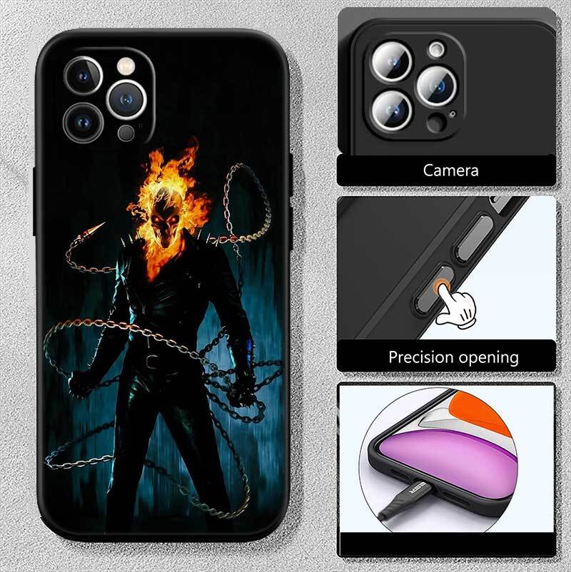Ghost Rider Phone Case for Samsung S20 S21 S21S S22 S23 S24 FE Ultra Plus Lite F06 F16 M06 M16 M56 A07 A17 A36 A37 A55 A57