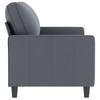 Vidaxl Sofa 2-Osobowa, Ciemnoszary, 140 Cm, Tapicerowana Aksamitem