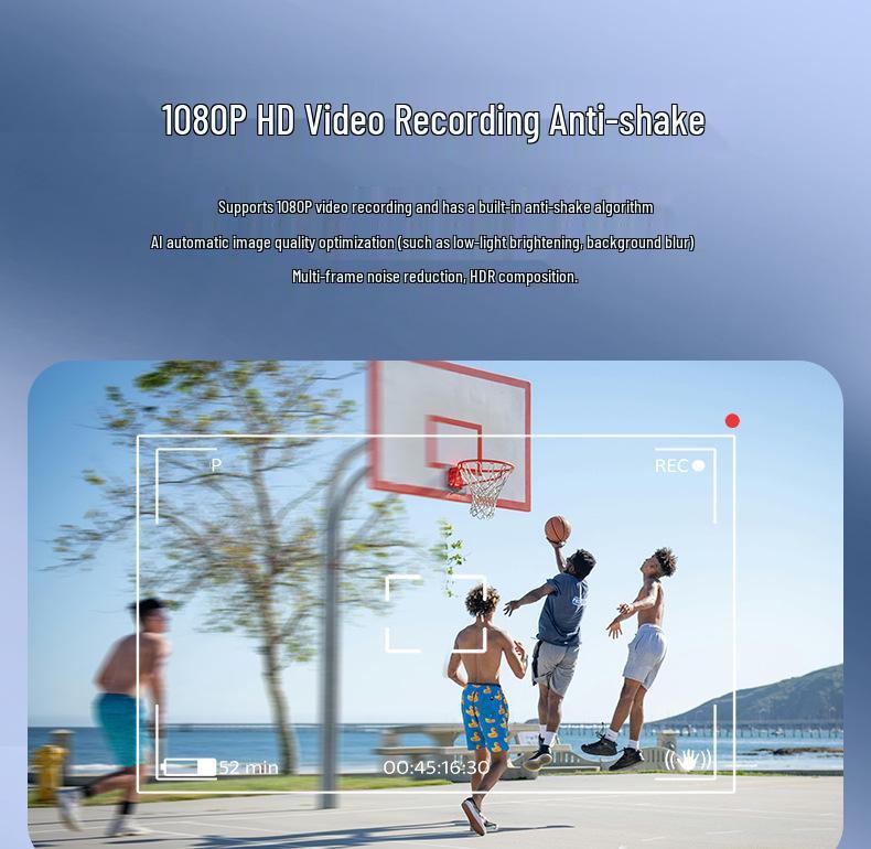 HD 800W AI Smart Glasses: Photo Recognition, Video Recording, Image Stabilization, Translation.