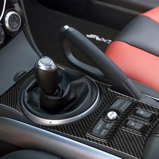 1set Carbon Fiber Car Gear Shift Panel Cover Trim For Mazda RX-8 2004-2008 LHD