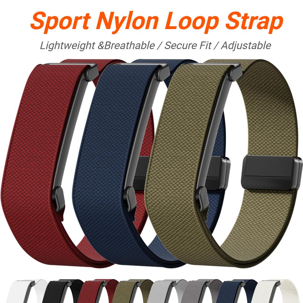 Sport Nylon Braided Watch Strap For Google Fitbit Air Loop Bracelet Breathable Band Wristband for Fitbit Air Fitness Tracker Magnetic Band